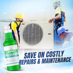 AC Evaporator Coil Cleaner - 1 Quart (946mL), No-Rinse Formula, Metal-Safe Corrosion Inhibitors – Cleans Air Conditioners, Condensers, HVAC, Mini Splits, Heat Pumps – Residential & Commercial Use