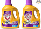 ARM & HAMMER Plus OxiClean Odor Blasters Fresh Burst,77 Loads Liquid Laundry Detergent,100.5 Fl oz,(Pack of 2)