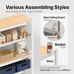 HOMEDANT House 48.1" W 5 Tier Heavy Duty Garage Shelving Adjustable Metal Rack Storage Shelves Standing Shelf Unit Organizers Industrial Warehouse Basement White 2Pack