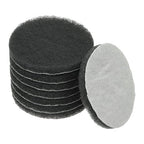 Power Scrub Pads, Scrubbing Pads 1500 Grits Scouring Discs - Fitting for (Home Kitchen Cleaning - Drill Attachment - Scrubber Replacement) 8 Pcs & 4 Inch & Green-Gray