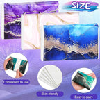 24 Packs Travel Size Tissue Pocket Slim Pack Facial 3 Ply Wallet Size Pocket Tissues for Travel Wedding Party Favors, 6 Styles(Marble Print)
