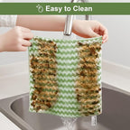 JOYMOOP Microfiber Cleaning Cloths – 18 Pack, 10" x 10", Green – Reusable, Lint-Free, Super Absorbent Towels for Kitchen, Car, and Household Cleaning