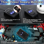 Qualirey 6 Pcs Ultrasonic Rodent Repellent for Car Engines Car Rodent Repeller Under Hood Battery Operated Rat Repellent with Strobe Light Keep Pest Squirrels Mice out of Garage RV Outdoor