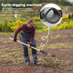 Heavy-Duty Manganese Steel Garden Spade Gardening Tool Agricultural Transplanting Shovel Garden Planting Spade for Tree Planting Soil Digging & Transplanting