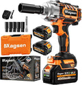 1/2" Cordless Impact Wrench, 900Ft-lbs (1200N.m) Brushless High Torque Impact Gun,3800RPM,3 Variable Speeds,LED Light,2x4000mAh Battery, 5 Sockets,Electric Impact Gun for Car/Mower/Pickup