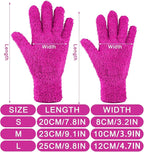 Geyoga 12 Pairs Microfiber Dusting Gloves Household Dusting Cleaning Glove Washable Plant Dusting Mittens