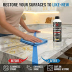 Sud Factory Hard Water Spot Remover for Glass Spotless X2 - Removes Water Stains from Shower Doors, Car Windows, Windshields - Professional Strength 16oz