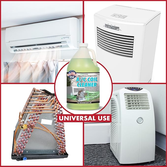 Nature's Freedom Indoor AC Coil Cleaner with Hose End Sprayer - 1 Gallon