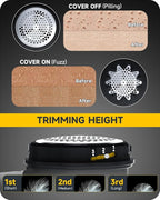 Fabric Shaver Lint Remover, Sweater Shaver to Remove Pilling, Lint Shaver with 2-Speed Power Adjustment, Fuzz Shaver for Clothes Balls-Battery Operated Black