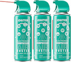 iDuster Disposable Compressed Gas Duster - 10oz Compressed Air Can, Computer and Keyboard Cleaner, 3 Packs