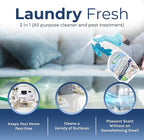 Hygea Natural Spotless Essentials - Indoor Pest Control Spray & Multi-Surface Cleaner for Home and Kitchen - Kills Dust Mites, Bed Bugs, Ants, Lice - Child & Pet Friendly - 24oz (Laundry Fresh Scent)