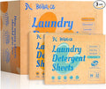 BellaLuce Laundry Detergent Sheets: 1 Home Size (240 Loads, Fresh Linen) & 2 Travel Size (32 Loads, Fresh Linen & Cotton Breeze) | Portable for College, Dorm, Hotel, Family