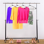 Utopia Home Plastic Hangers 100 Pack - Space Saving Clothes Hanger - Durable & Strong Closet Organizers and Storage with Built-in Strap Hooks - Essential for Shirts, Pants, Skirts & Coats (Black)