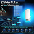 Flying Insect Trap for Indoors, Plug-in Fruit Fly Trap Catcher, Adjustable Lighting Bug Zapper for House Flies, Mosquitoes, Fruit Flies, Gnants, and Mosquitos, Office (Include 5 Refills)