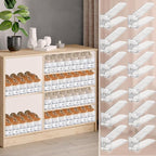 FENRUNXU Shoe Slots Organizer for Closet,12PACK Shoe Stacker Shoe Rack Organizer for Closet Space Saver Storage Shoe Holder Organization(Transparent)