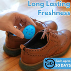 Air Jungles Shoe Deodorizer Balls 12 Ct, Fresh Linen Scent, Odor Remover Balls for Sneakers, Gym Bags, Lockers, and Drawers, Essential Oil Provides Natural Freshness