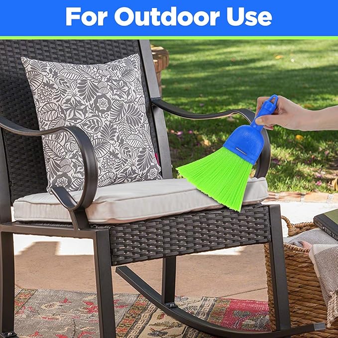 5 Pcs Polyfiber Handheld Brush – Durable Whisk Broom for Indoor & Outdoor Cleaning Compact, Hang Hole for Easy Storage – Ideal for Cars, Floors, Porches, and More