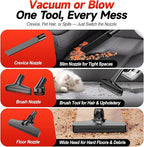 Cordless Handheld Vacuum Cleaner Compatible with Milwaukee 18V Battery,16000Pa Portable Shop Vacuum with 2 HEPA Filters & 4 Attachments, Lightweight Vacuum for Car, Home & Garage-Tool Only, No Battery