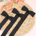 3 PCS Bow Holder for Girls Hair Bows, Ribbon Hair Clip Oraganizer Hair Barrettes Storage for Women,Wall Hanging Alligator Clip Hair Accessories Organizer Bedroom College Dorm Decor (Black-3pcs)