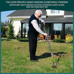 SOMOLUX 52'' Weed Puller Tool Stand-up Weeder with Metal Long Handle/Stainless Steel Claw, Gardening Manual Tool Weed Gripper/Picker/Remover No Bending/Kneeling to Remove Dandelion Form Lawn Patio