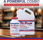 Nu-Foam Liquid Detergent for Bar Glassware – Original Streak-Free Solution - Hand Washing Bar, Tavern, Brewery Supplies - Concentrated - 1 Gallon