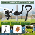 Universal Extension Handle Attachment for Snow Shovel, Weedeater, String Trimmer, Shovel, Rake & More, Back Saving Attachment for All Gardening Tools, Home Tool Gifts for Men