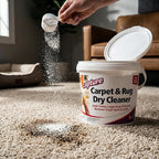 Capture Premium Lemon Scent Carpet Cleaner 4 lb Powder – Carpet Cleaner and Upholstery Cleaner – Carpet Powder for Vacuuming – Rug Cleaner Dry Cleaning at Home with bag clips