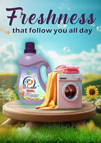 Perfectionplus Fabric softener, ultra soft, concentrated formula, long lasting fresh scent, gentle on clothes, reduces wrinkles, 2L(67.6 Fl.oz) 90 loads, high performance.