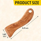 Wooden Pot&Pan Scraper, Dishwashing Scrub for Pots, Pans, Plates, Bowls, Remove Food and Residue Effectively Without Scratching, Kitchen Gadget. (1)