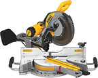 DEWALT Miter Saw, 12-inch Double Bevel Sliding Compound Miter Saw with XPS LED Shadow Light System, Includes Blade Wrench, Material Clamp and Dust Bag (DWS780)