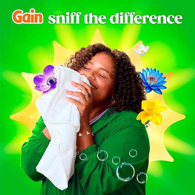 Gain Flings Laundry Detergent Pacs, 76 Count, Original Scent, with Odor Defense, concentrated laundry soap pacs