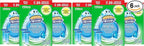 Scrubbing Bubbles Fresh Gel Toilet Bowl Cleaning Stamps Refills, Helps Keep Toilet Clean and Helps Prevent Limescale & Rings, Rainshower Scent, 12 Count (Pack of 6)