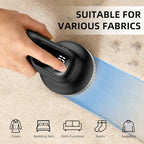Fabric Shaver, Lint Remover Rechargeable with 3 Speeds, 6 Leaf Blades, Digital LED Display to Remove Fuzz Lint Balls for Clothes, Furniture, Sweater and Couch (Black)