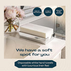 1000-Pack Disposable Guest Towel Paper Napkin - Disposable Cloth-Like Guest Towels - Made In USA, Soft And Absorbent Tissue Paper For Kitchen, Bathroom, Party, Wedding, Or Event