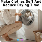 6PCS 2.3 Inch Laundry Dryer Balls, Reusable Drying Balls for Clothes and Fabric Softening (Mixed Colors)