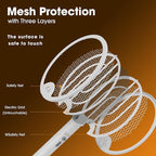 Fly Swatter Electric Racket Bug Zapper Racket 3 in 1 Rechargeable Foldable Electric Fly Swatter Foldable Mosquito swatter for Indoor and Outdoor