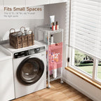 Golpart 4 Tier Adjustable Storage Shelves Metal Utility Shelf Wire Shelving Unit Organizer Rack for Home Kitchen Office Bathroom Pantry Room 12" D x 18" W x 44" H