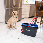 O-Cedar EasyWring RinseClean Spin Mop Microfiber Refill, 1-Pack, Blue