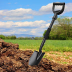 Shovel, Garden Shovels for Digging, 31” Small Spade with D-Handle Portable，Suitable for Car Snow Removal Trenching Kids Sand Beach Shovel Camping Gardening