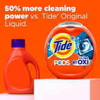 Tide 4-n-1 Ultra Oxi PODS Laundry Detergent Pacs, 32 Count, HE Compatible, Built in Pre-Treater for Stains