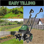 Prostormer 18 Inch Corded Electric Tiller Cultivator, 15Amp Motor with 6 Steel Tines, Heavy Duty Garden Tiller for Soil Cultivation, Lawn, and Yard Care