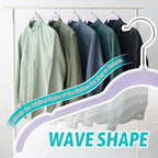 Sishynio Velvet Hangers 50 Pack – Slim Non-Slip Flocked Hangers with 360° Swivel Hook, Space-Saving Closet Organizer for Dresses, Coats, Blouses(Purple)