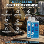 Laundry Detergent 124 Load. Crisp, Clean 'Fresh Air' Essential Oil Liquid Laundry Detergent Washing Soap for Sensitive Skin. ProvenSafe™ Cleaning Supply w/Odor & Stain Remover for Outdoor Gear