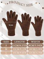 Patelai 3 Pairs Microfiber Plant Dusting Gloves Leaf Cleaning Gloves for Indoor Plants, Blinds, Furniture, House (Black,Brown,Dark Brown,Large)