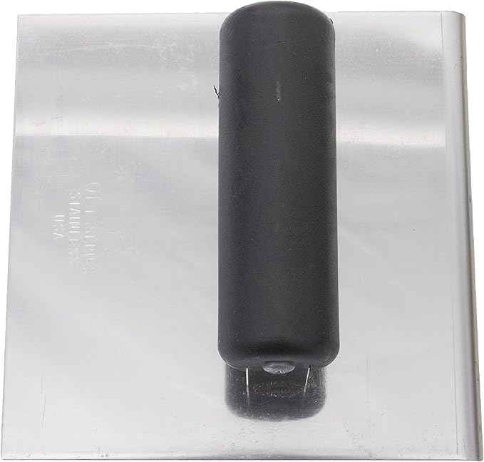 MARSHALLTOWN QLT Stainless Steel Hand Edgers, Plastic Handle, 152mm x 152mm, 16mm Lip, 13mm Radius, Made In The USA, CE514SP