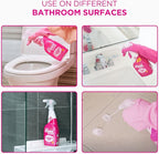 Stardrops - The Pink Stuff Miracle Bathroom Foam Cleaner, 30 fl oz – Now 20% More! Powerful Foaming Action for Showers, Sinks, Tubs & Tiles – Removes Soap Scum, Limescale & Grime with Ease (Pack of 2)