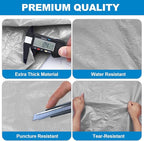 TICONN Mattress Bags for Moving, Heavy Duty Twin Mattress Cover Storage Bag with Full-Around Handle and Adjustable Buckles (Gray, Twin)