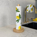 Reusable Paper Towels - 24 Pack - Roll of Washable Cotton Cloth Paper Towels - Paperless Reusable Napkins Cloth Washable - Absorbent + Long Lasting - Zero Waste Products - (Lemon)