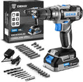 Power Drill Cordless: DEKO PRO Cordless Drill 20V Electric Power Drill Set Tool for Women Drills with Battery and Charger 20 Volt Drills Driver Kit Blue