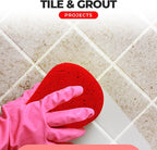 Multi-Purpose Sponges for Cleaning - Red 2 Pack, Large Sponges for Car Washing, Tile & Grout, All Purpose Cleaning